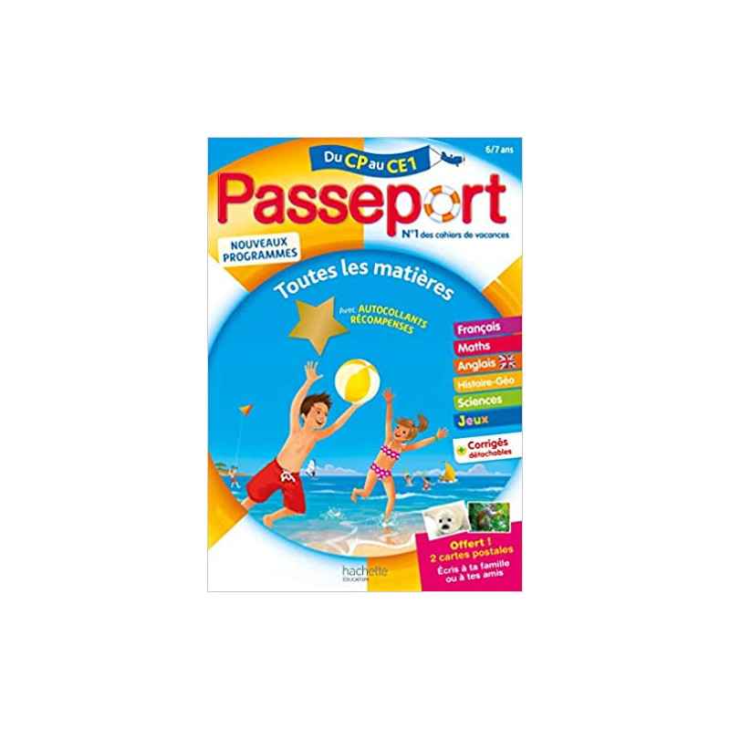 Passeport Cahier de Vacances 2020 - Toutes les matières du CP au CE1 - 6/7 ans9782017865223