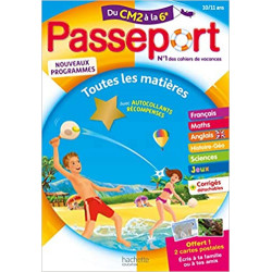 Passeport Cahier de Vacances 2020 - Toutes les matières du CM2 à la 6e - 10/11 ans9782017865322