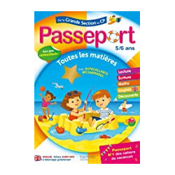 Passeport Cahier de Vacances 2020 - de la GS au CP - 5/6 ans