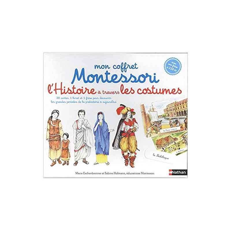 L'Histoire à travers les costumes - Mon coffret Montessori - Dès 6 ans de Sabine Hofmann9782092789537
