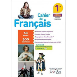 Cahier de Français 1re PR 20209782047336687