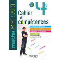 Myriade - Cahier de compétences - Mathématiques 4e9782047337318