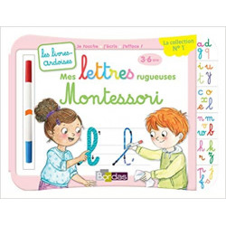 Livres-ardoises - Mes lettres rugueuses Montessori - 3 à 6 ans