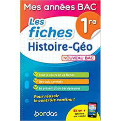 Mes années Bac - Fiches Histoire-Géographie 1re9782047357903