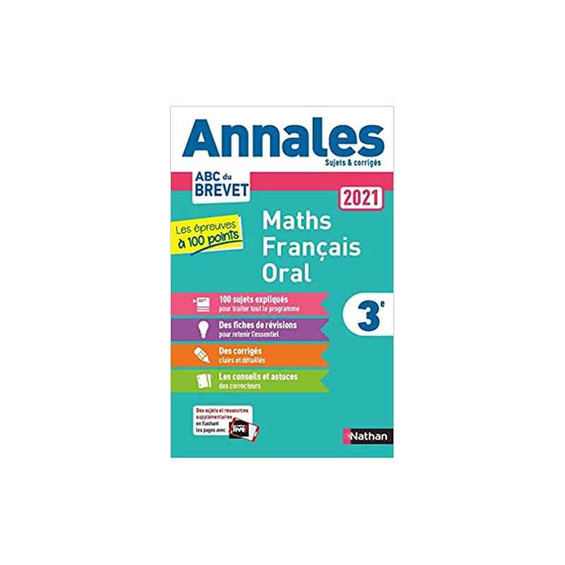 Annales Brevet 2021 - Les Epreuves à 100 points9782091575162