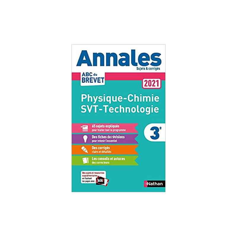Annales ABC du Brevet 2021 Physique-Chimie - SVT - Techno