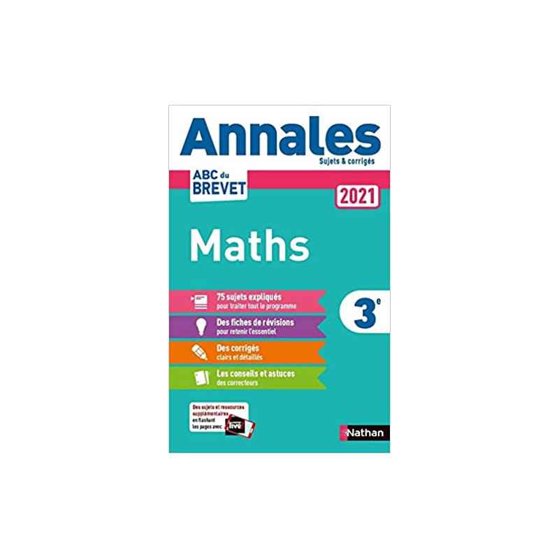 Annales ABC du Brevet 2021 Maths - Corrigé9782091575124
