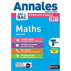 Annales BAC 2021 Maths Terminale