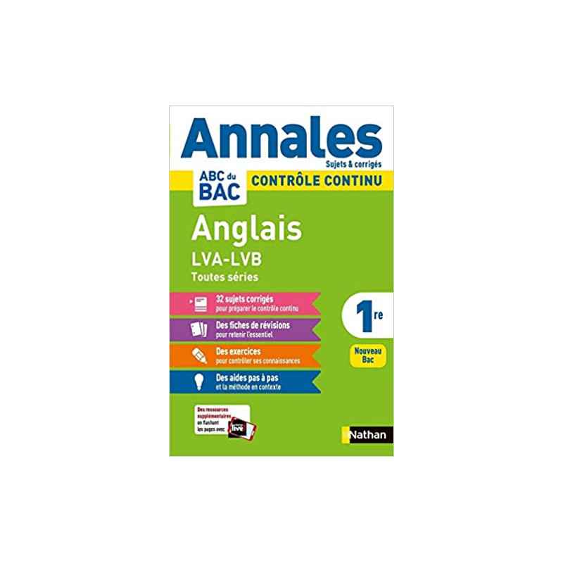 Annales ABC du Bac 2021 - Anglais 1re9782091575223