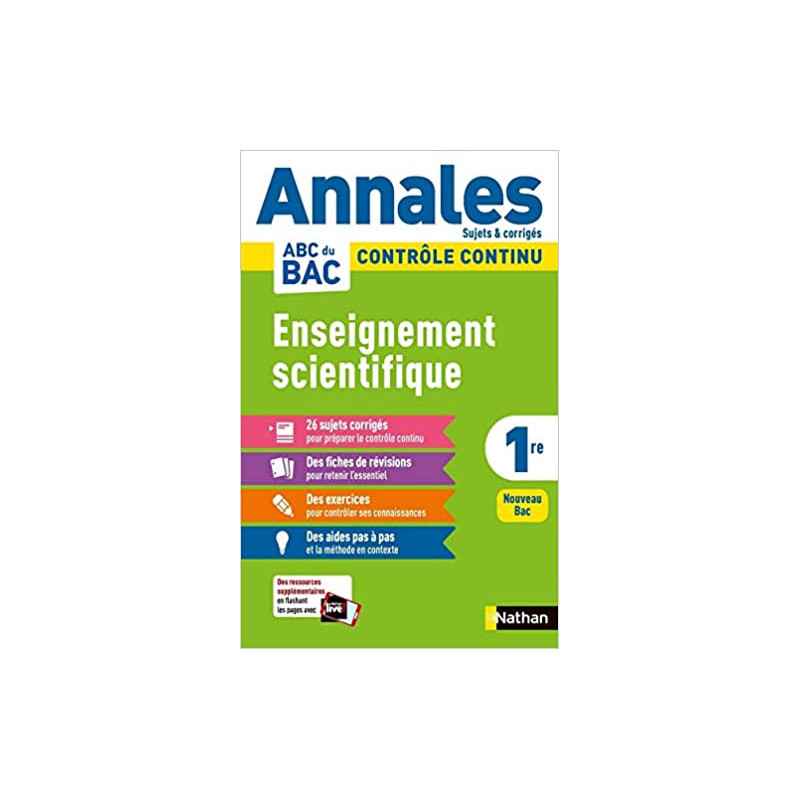 Annales ABC du Bac 2021 - Enseignement Scientifique 1re