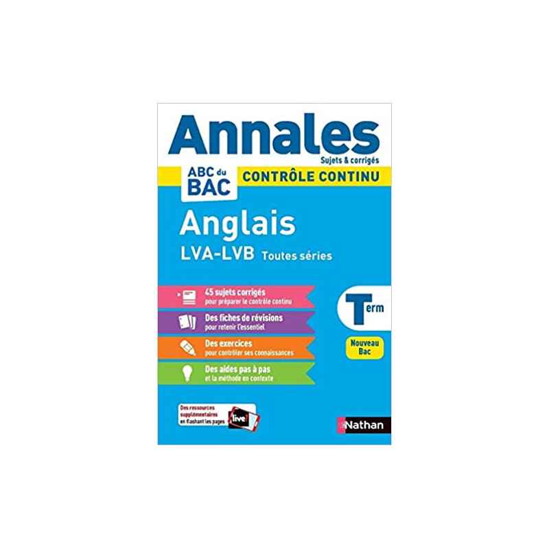 Annales Bac 2021- Anglais Terminale9782091575230