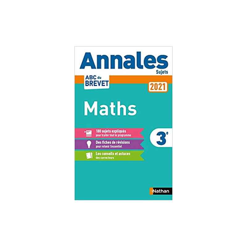 Annales ABC du Brevet 2021 Maths - Non Corrigé9782091575117