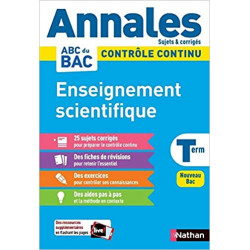 Annales Bac 2021- Enseignement Scientifique Terminale9782091575216