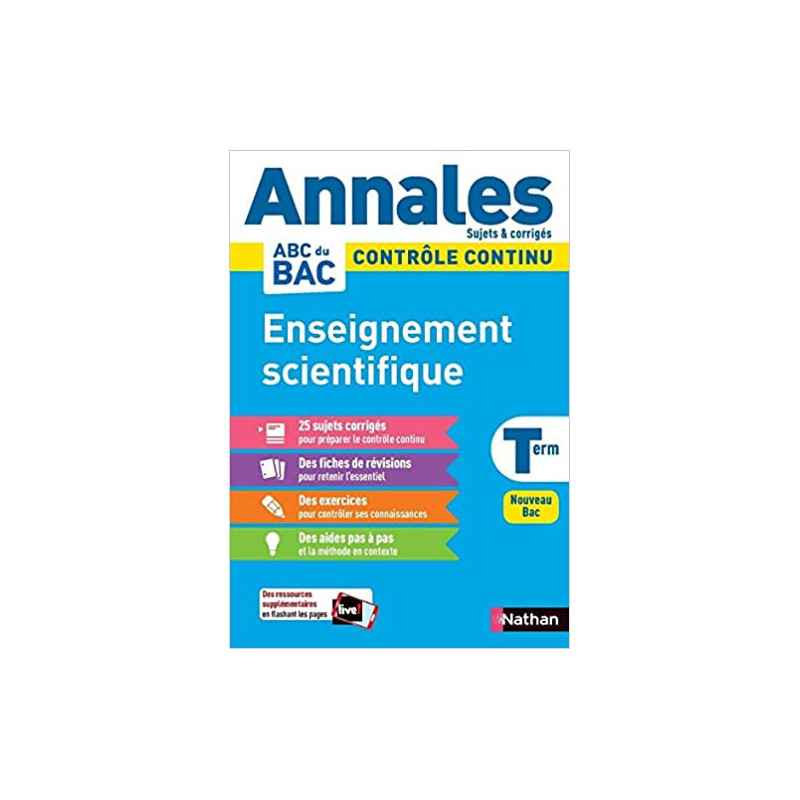 Annales Bac 2021- Enseignement Scientifique Terminale