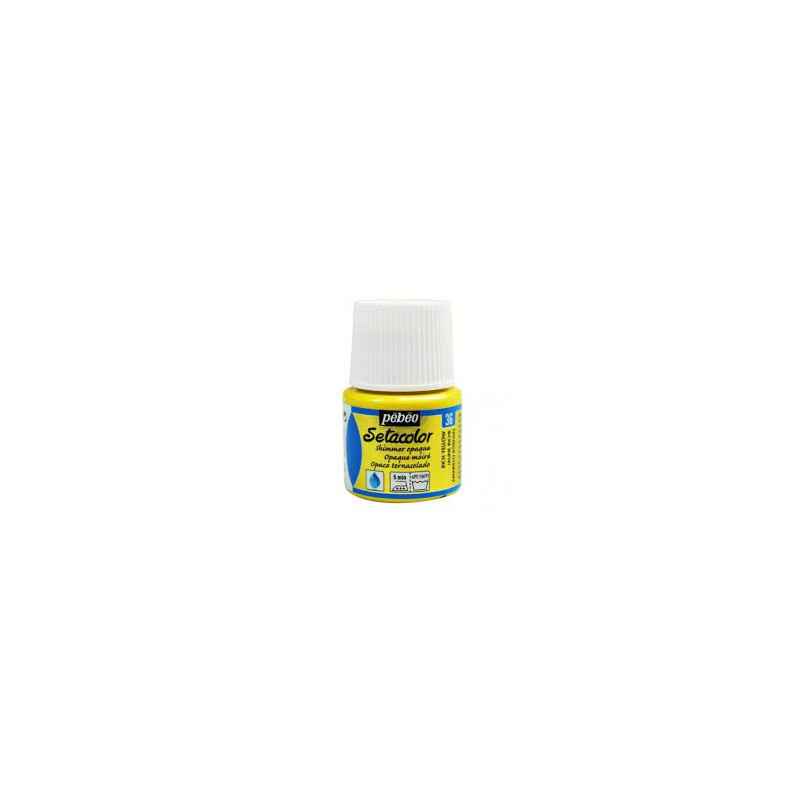 Pebeo Setacolour Fabric Paint Opaque 45ml Shimmer Rich Yellow3167862950366