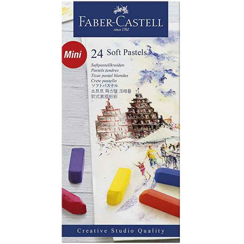 Faber-Castell 128224 Demi pastel carre tendre boîte de 244005401282242