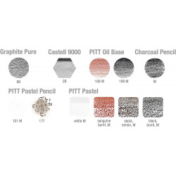 Faber-Castell Pitt 112975 Kit monochrome 12 pièces dans un étui en métal Petit format4005401129752