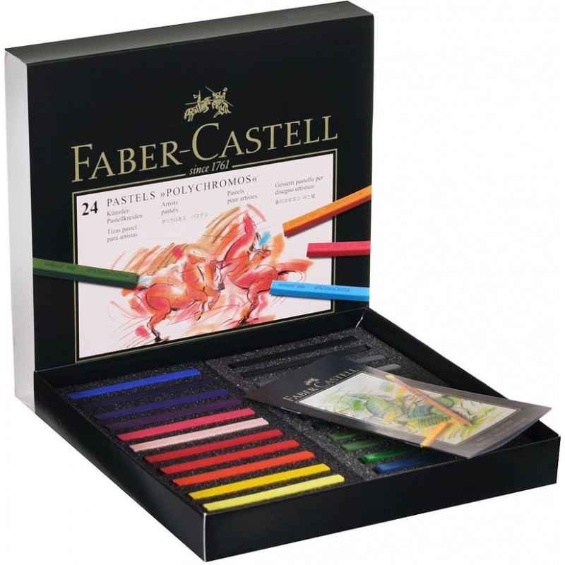 Faber-Castell 128524 Craie pastel Polychromos secs boite de 244005401285243