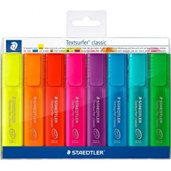 Staedtler 364 P WP8 Textsurfer Classic, Surligneurs Fluorescents Et Translucides De Haute Qualité