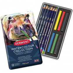 Derwent Crayons aquarellables Boîte métal de 125028252097505