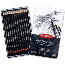 Derwent : Graphic Pencil : Tin Set of 12 : Soft