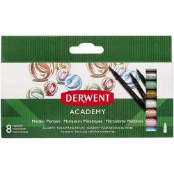 Derwent Academy 98212 marqueur métallique noir/argenté.043100982128
