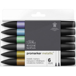 Promarker metallic markers 6 pc