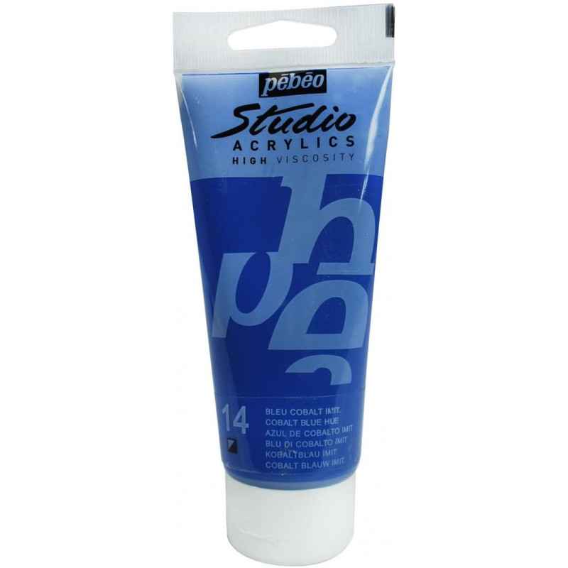Pébéo Studio Acrylique Tube Bleu Cobalt Imitation 100 ml