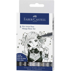 Faber-Castell 167107 Feutre PITT artist pen Manga étui de 84005401671077