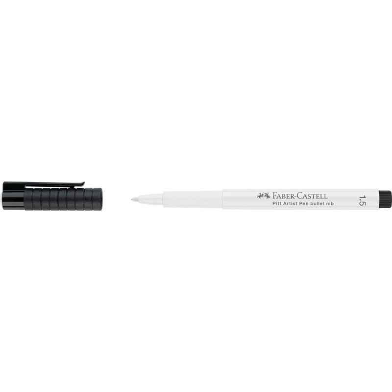 Faber-Castell 167893 - Feutre Pitt Artist Pen 1.5 Blanc4005401678939