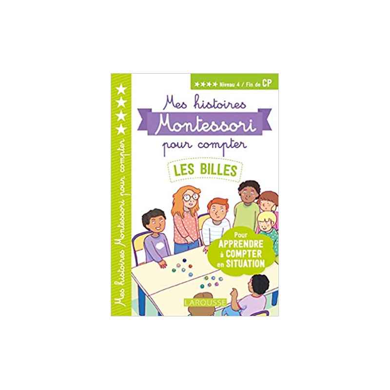 Mes premières histoires Montessori à compter Les billes