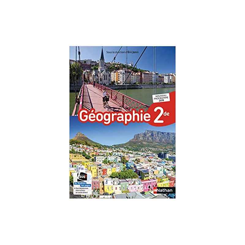 Géographie 2de collection Janin - manuel élève (nouveau programme 2019)9782091728292