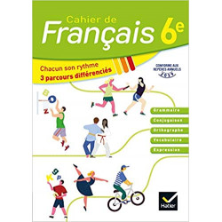 Cahier de Français 6e éd. 2020 - Cahier de l'élève9782401062788