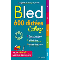 Bled 600 dictées Collège9782017151036