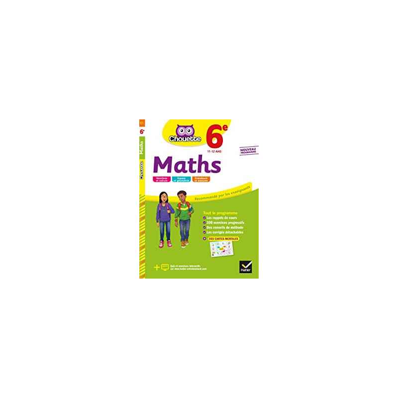 Maths 6e: cahier d'entraînement et de révision9782401051256