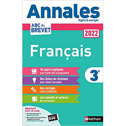 Annales ABC du Brevet 2022 - Français 3e9782091572666
