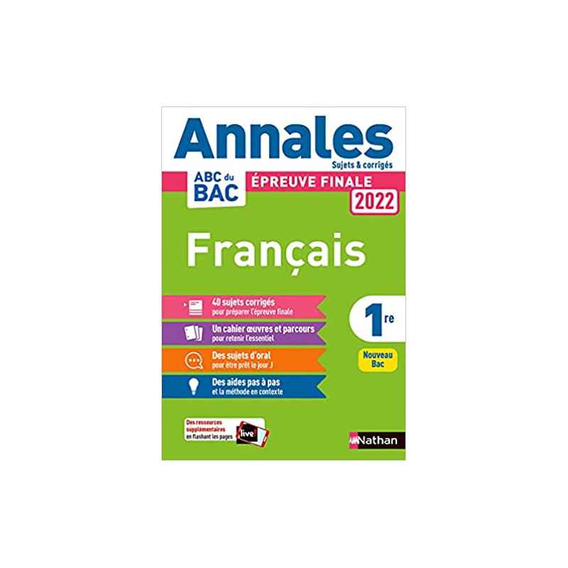 Annales ABC du BAC 2022 - Français 1re9782091572734