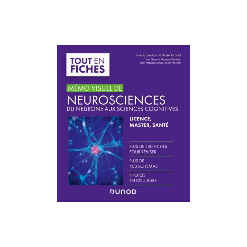 CAMPUS MEMO VISUEL DE NEUROSCIENCES - DU NEURONE AUX SCIENCES COGNITIVES9782100824120