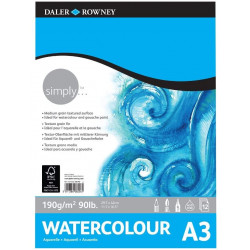 Daler Rowney Simply 90lb Watercolour Pad A3*