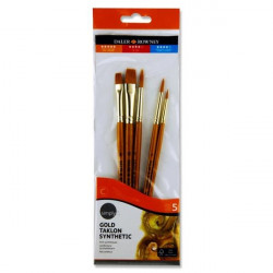 Daler Rowney Simply-5pce Gold Taklon Brush Set – D33808955011386080895