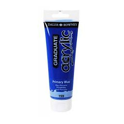 The Works Graduate Acrylic Paint Primary Blue 120ml5011386062693