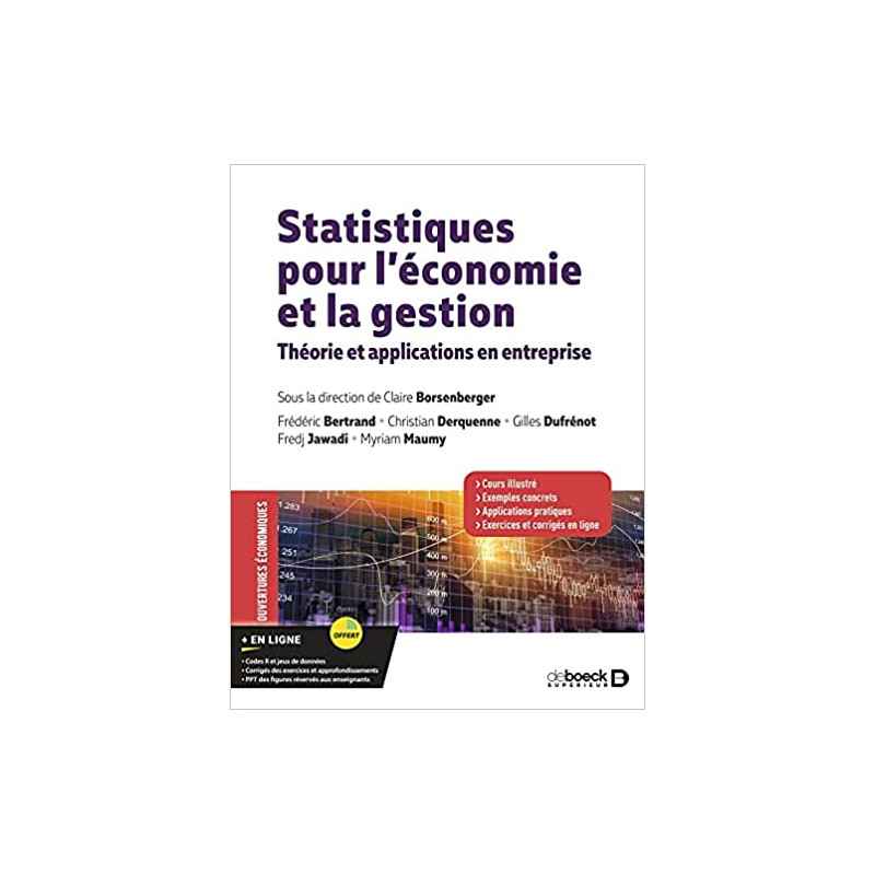Statistiques pour l'économie et la gestion9782807319448