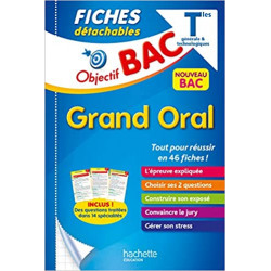 Objectif Bac - Fiches Le Grand oral du Bac9782017123262