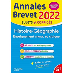Annales Brevet 2022 Histoire-Géographie-EMC