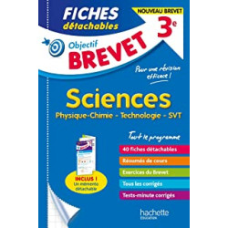 Objectif Brevet - Fiches Sciences9782017147169