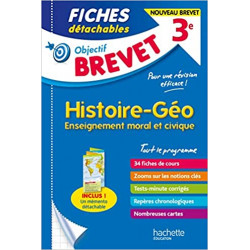 Objectif BREVET Fiches Histoire-Géographie-Enseignement moral et civique9782017147176