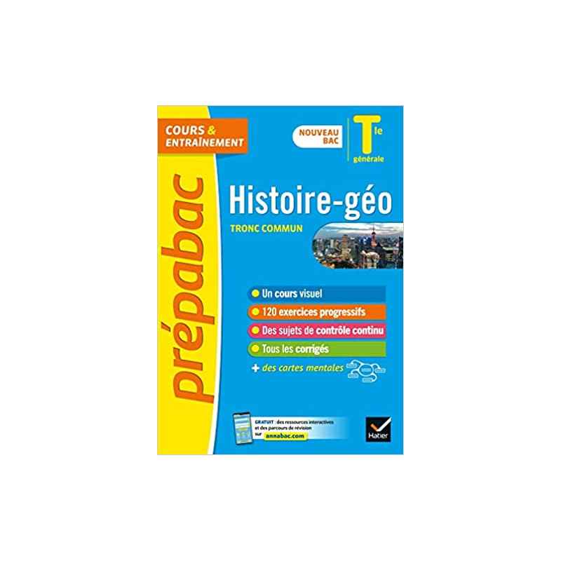 Prépabac Histoire-Géographie Tle générale - Bac 20229782401064713