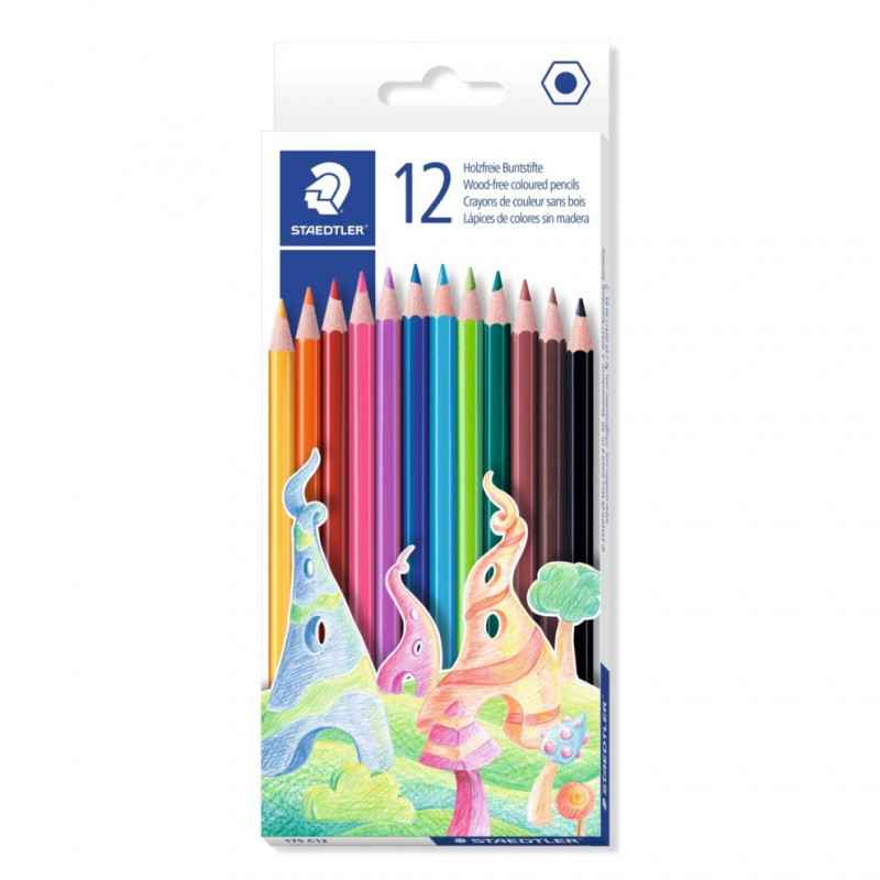 Staedtler, Crayons de couleur sans bois, Lot de 12 crayons aux couleurs assorties4007817148044