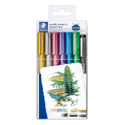STAEDTLER® 8323 Metallic markers and pigment liner