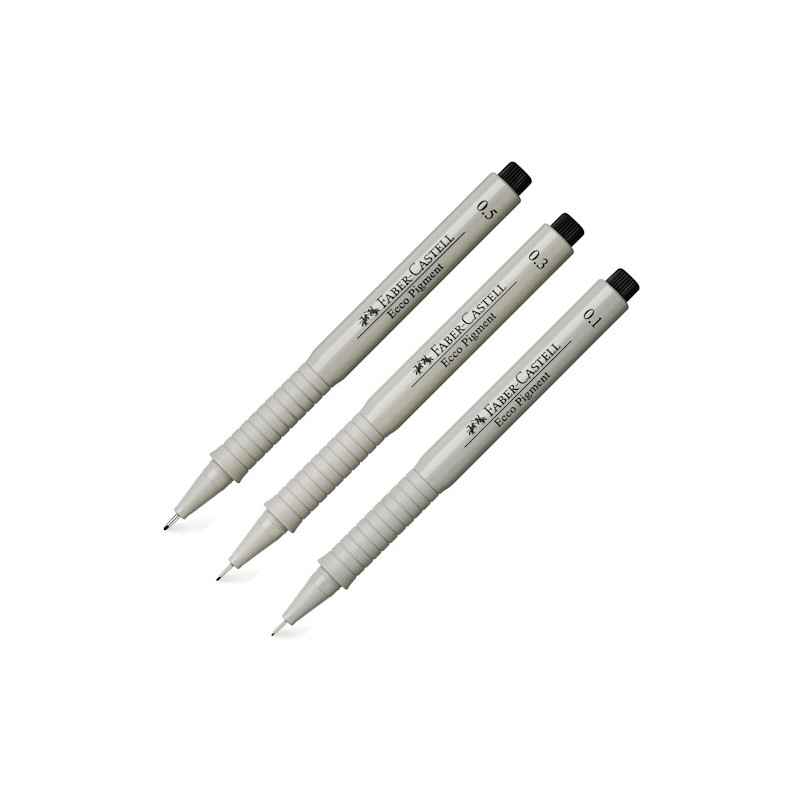 Faber-Castell 166599 – stylo à encre Ecco Pigment, 0,5 mm Noir4005401665991